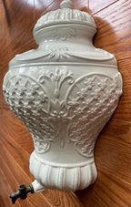 Vintage Italian White Ceramic Lavabo Wall Fountain