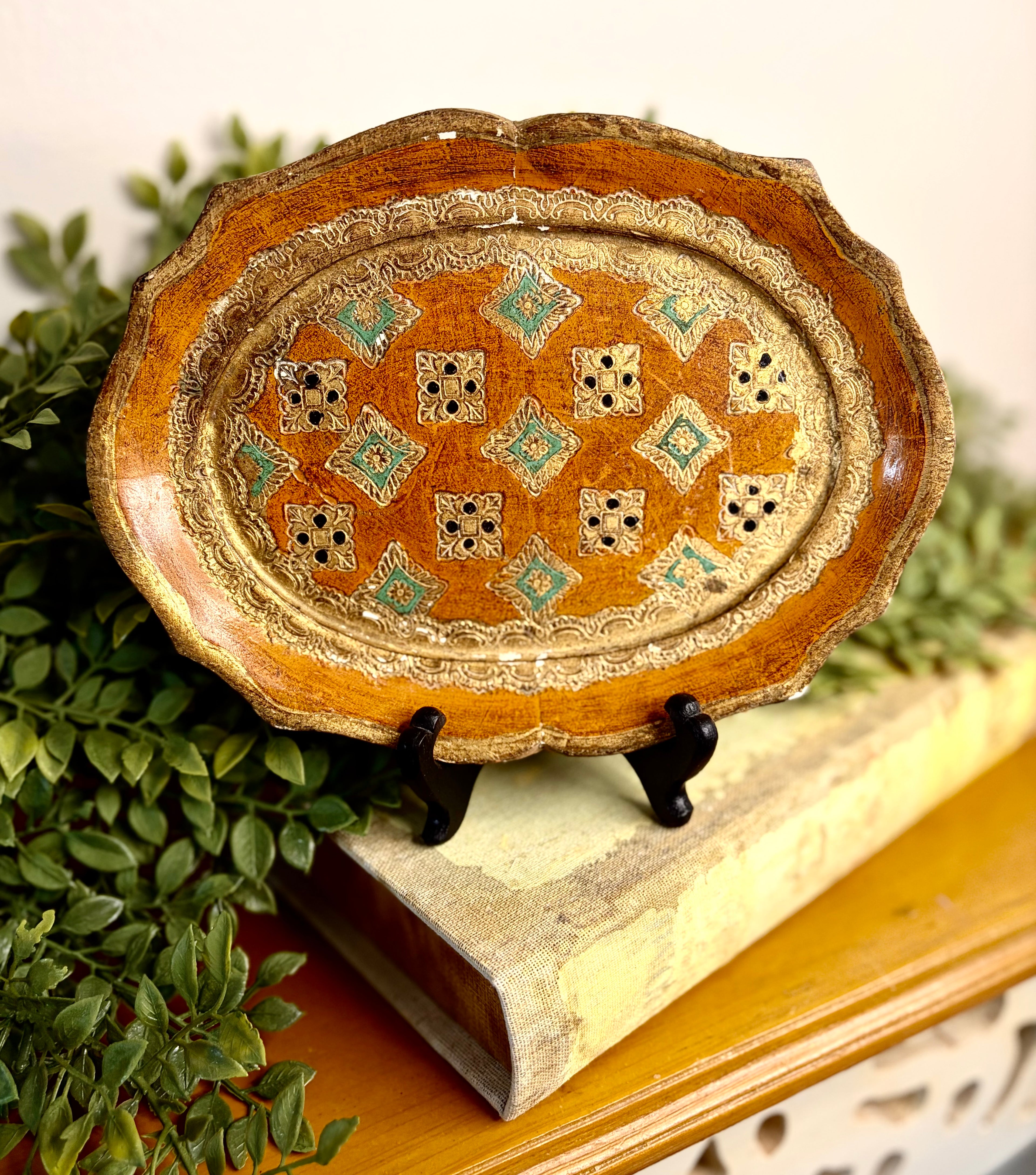 Vintage Italian Florentine Tole Tray