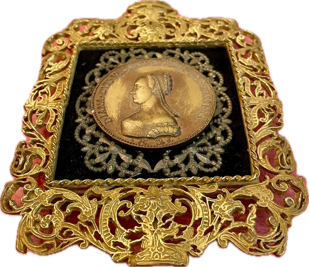 Antique Framed Diane de Poitiers Medallion