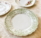 Set of 4 Vintage Mismatched Floral Dessert Plates