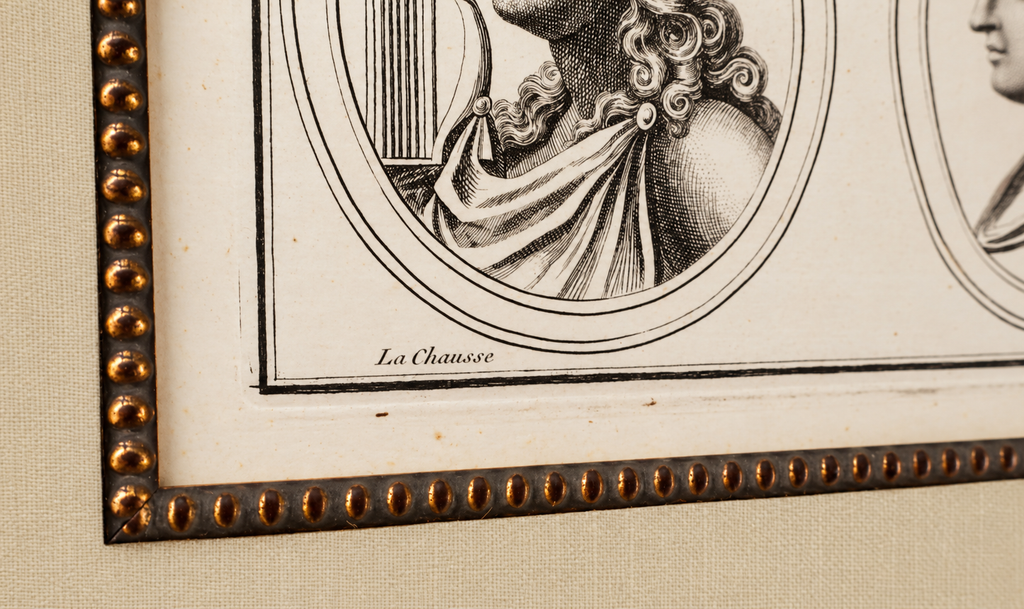 Original 19th-Century Apollo Engraving | Framed Neoclassical Art