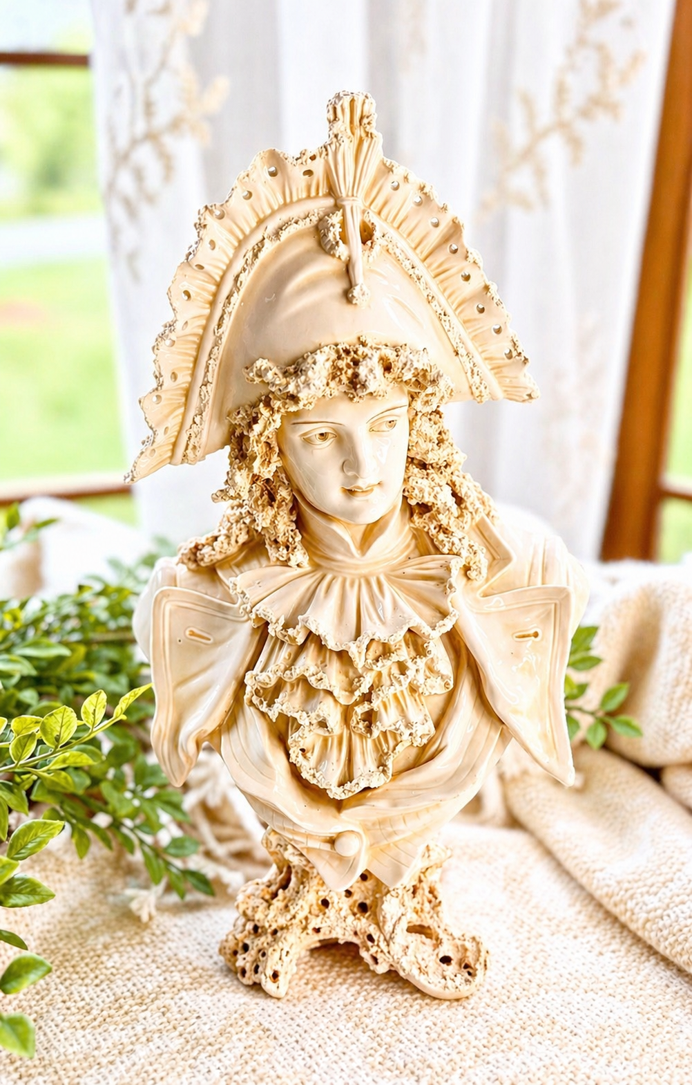 Vintage Continental Porcelain Gentleman Bust