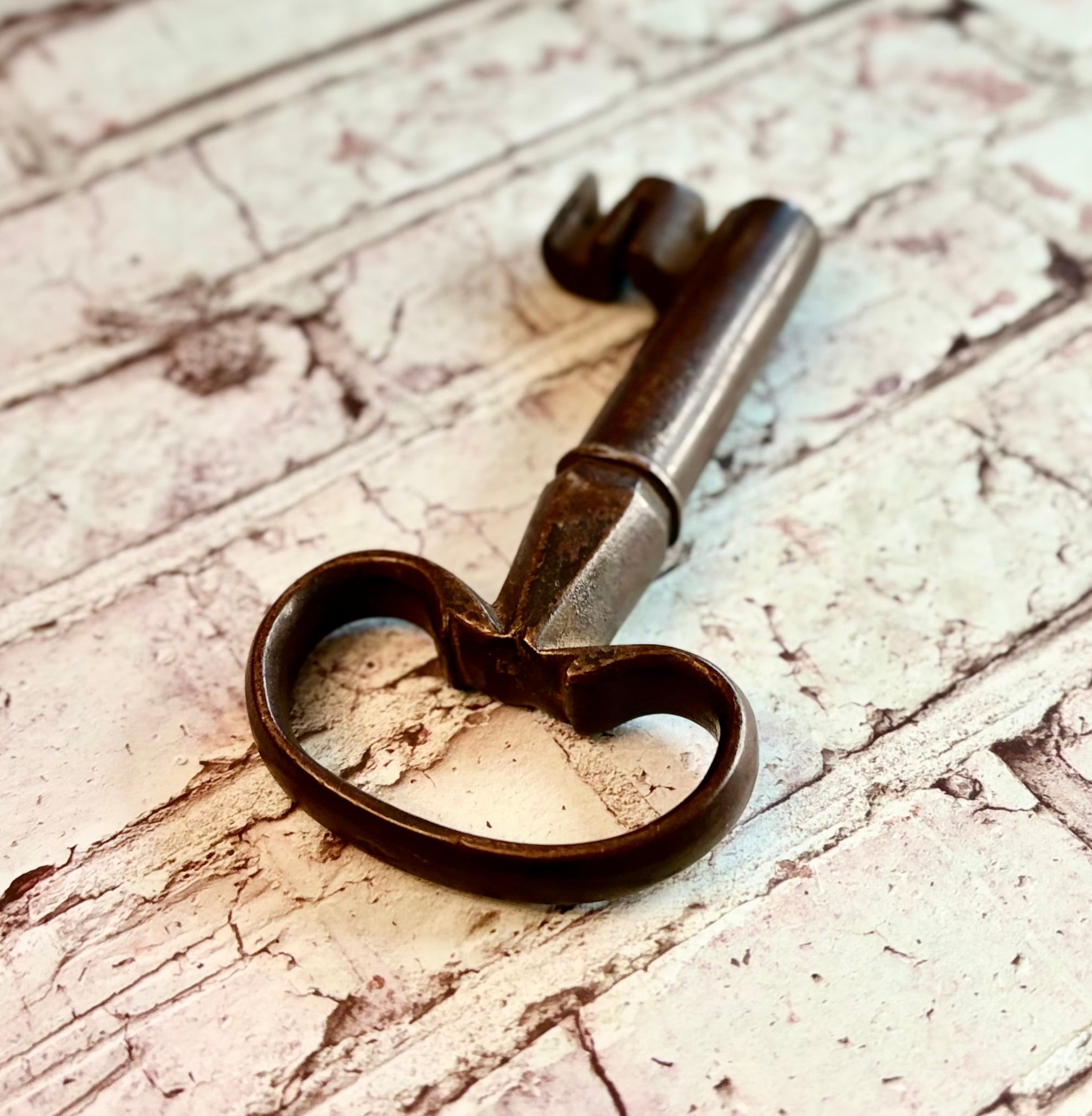 Antique Iron Skeleton Key – Rustic 19th Century Style