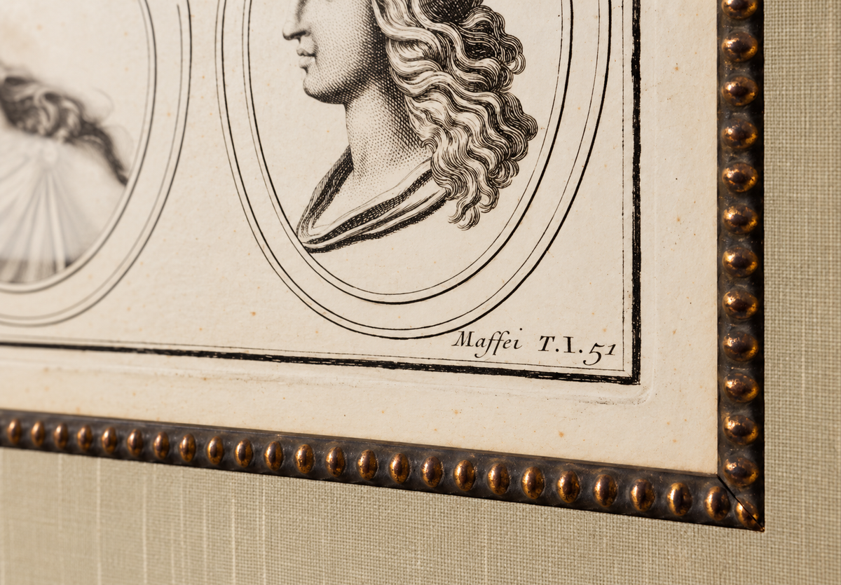 Original 19th-Century Apollo Engraving | Framed Neoclassical Art