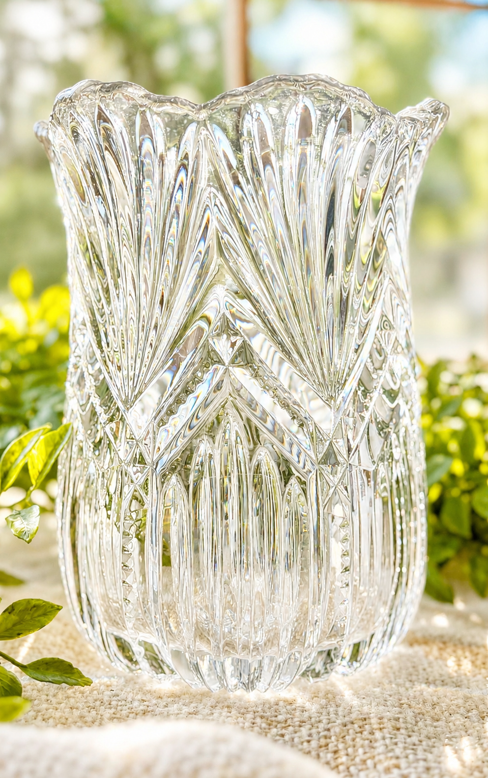 Antique 1899 Bryce Higbee Admiral Ribbed Ellipse EAPG Pressed Glass Vase
