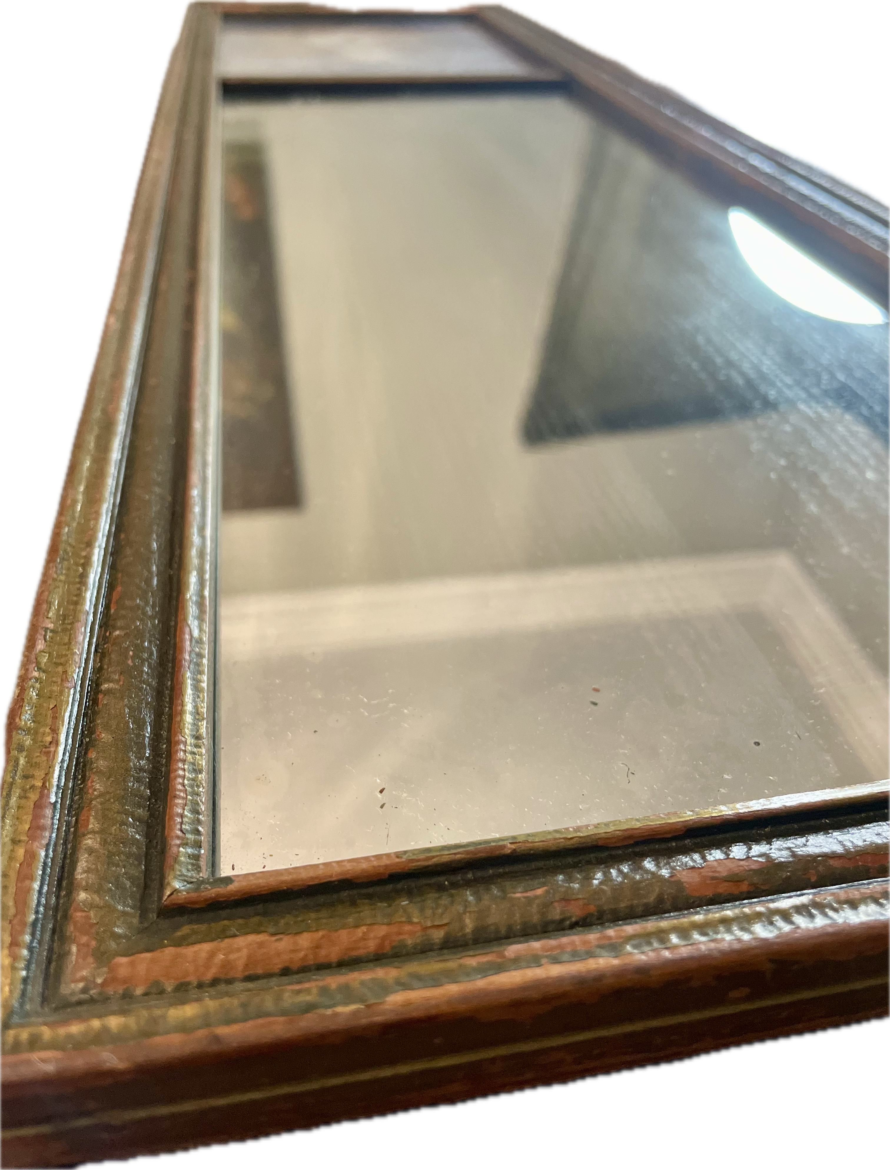 Antique Trumeau Mirror with “Love’s Old Sweet Song” Art Print