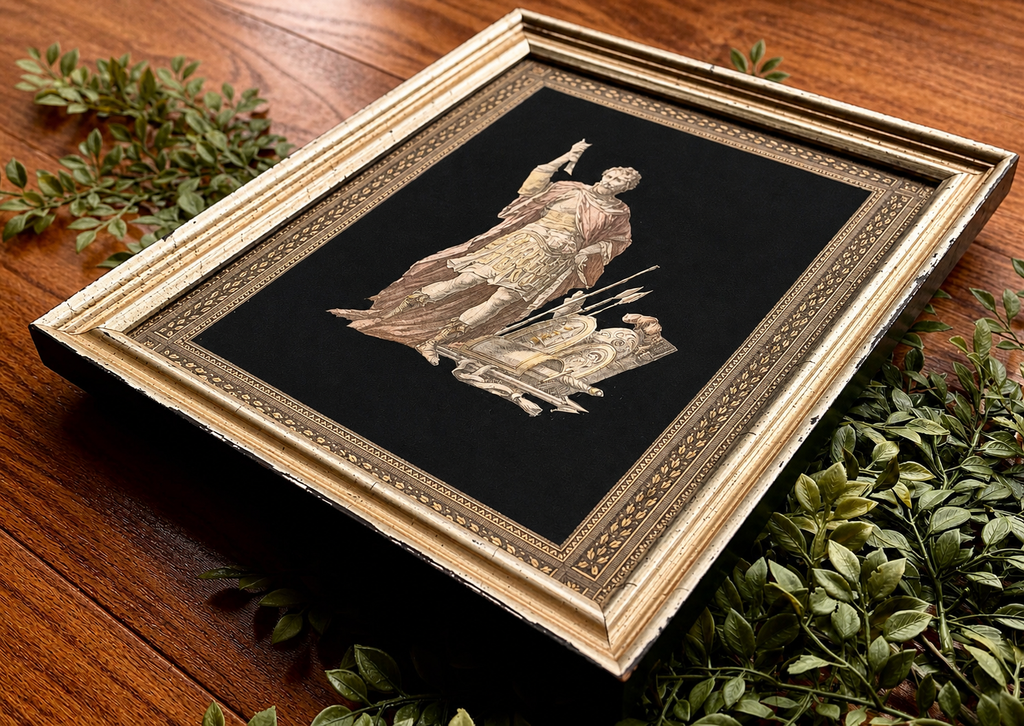 Vintage Pair of Neoclassical Framed Greek Mythology Wall Art