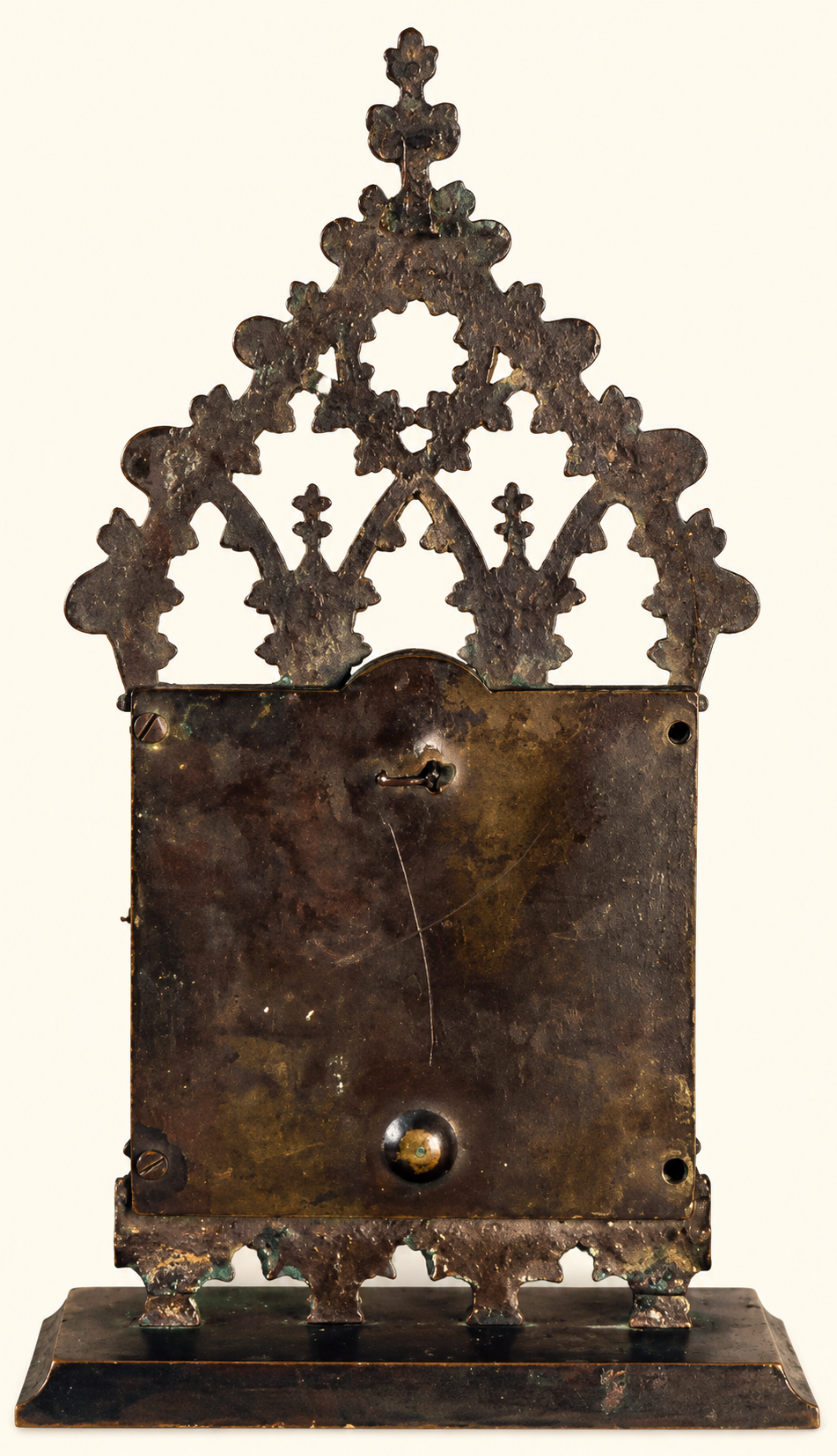 Antique Gothic Revival Cathedral Thermometer | Ecclesiastical Architectural Decor