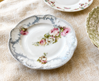 Set of 4 Vintage Mismatched Floral Dessert Plates