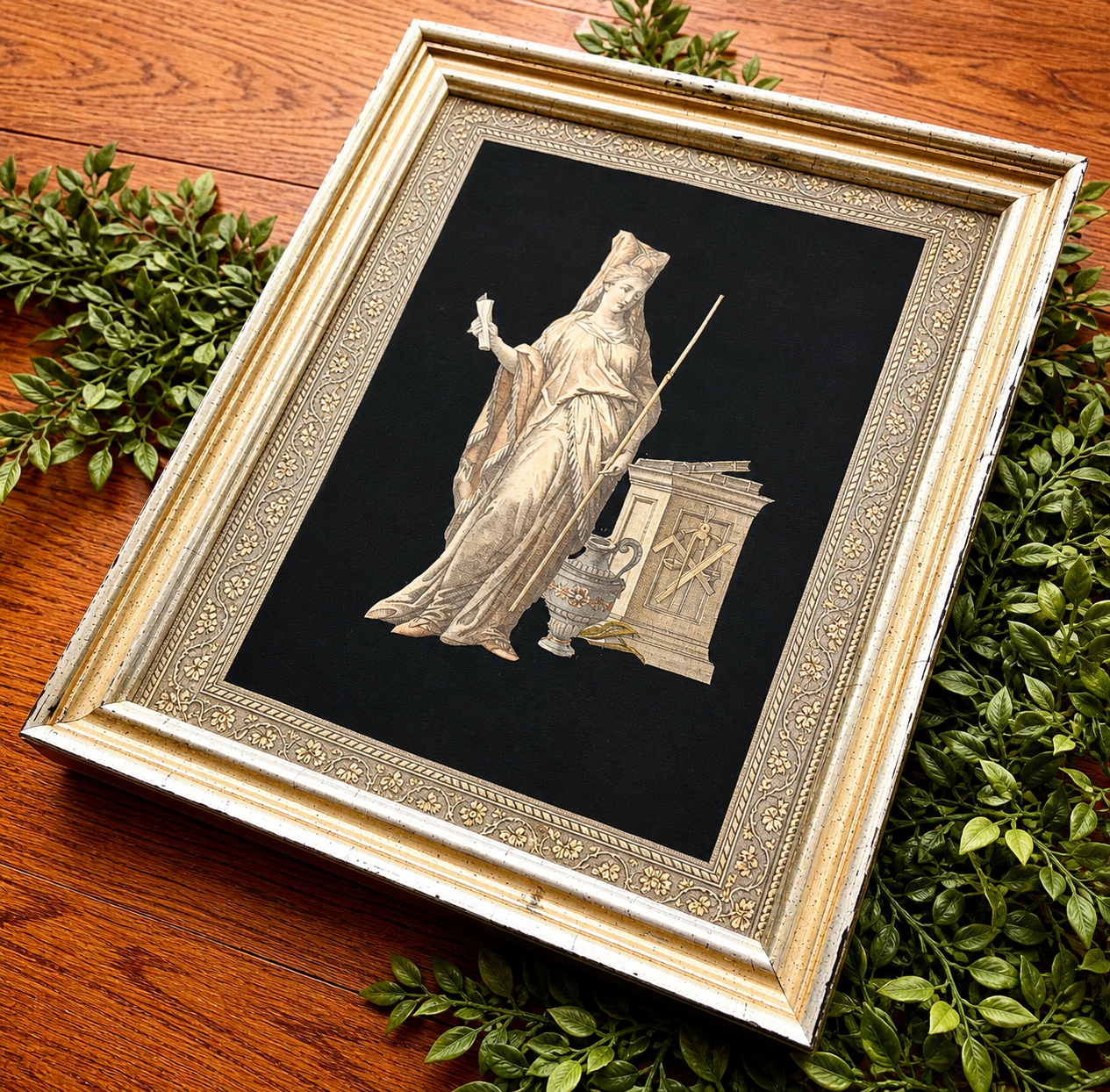 Vintage Pair of Neoclassical Framed Greek Mythology Wall Art