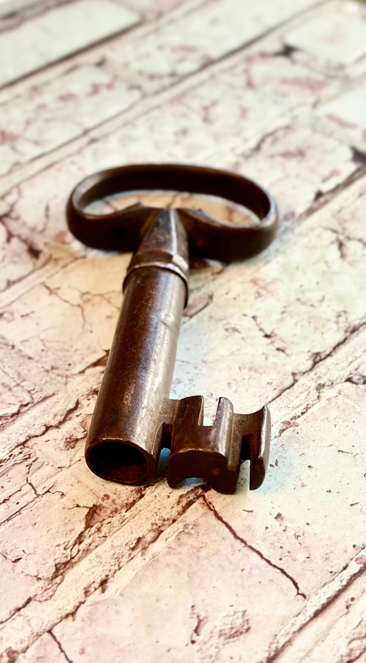 Antique Iron Skeleton Key – Rustic 19th Century Style