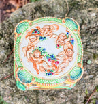 Vintage Maruhon Ware Cherub Covered Dish