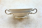 Vintage Castleton China Empire Double-Handled Soup Bowl with Laurel Wreath