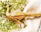 Vintage Brass Peacock Figurine