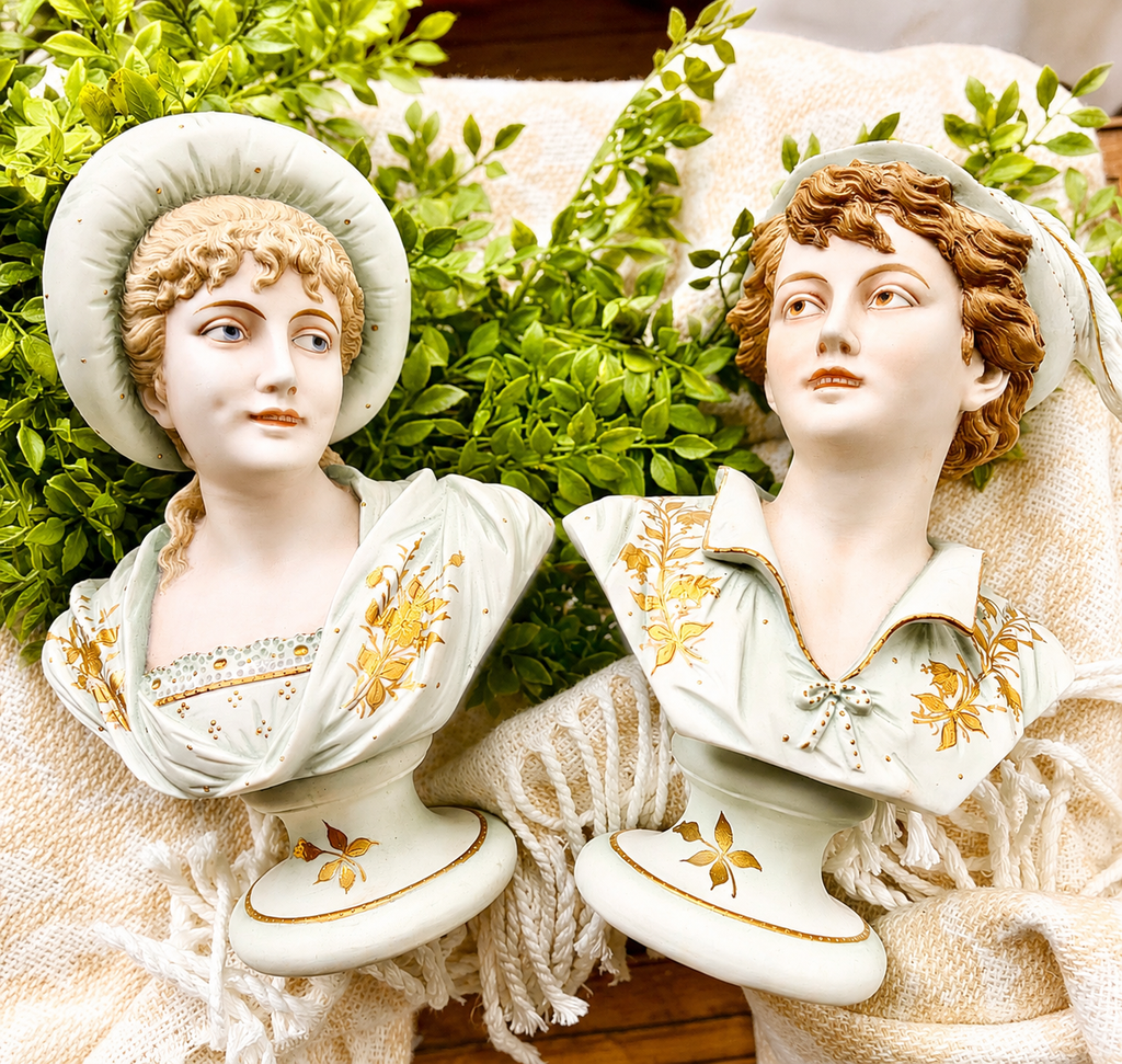 Antique Porcelain Bust Figurines