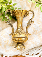 Vintage Pair of Italian Brass Bud Vases