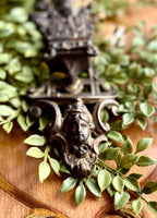 Antique Renaissance Revival Brass Match Holder