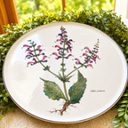 Villeroy & Boch Botanica “Salvia pratensis” Round Serving Platter | Vintage Botanical Porcelain