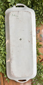 Antique 1919 Signed French Limoges Hand-Painted Floral Serving Tray