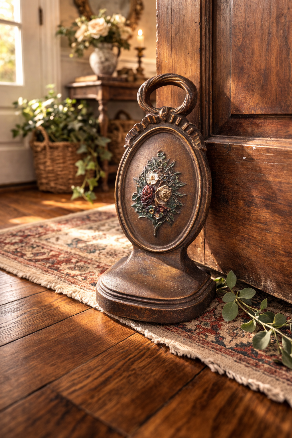 Victorian Style Bradley Hubbard Bronze Patina Door Stop