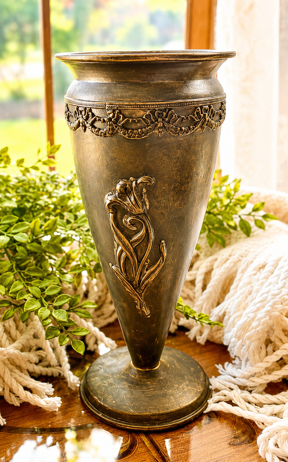 Antique Joseph Friedman New York Bronze Urn