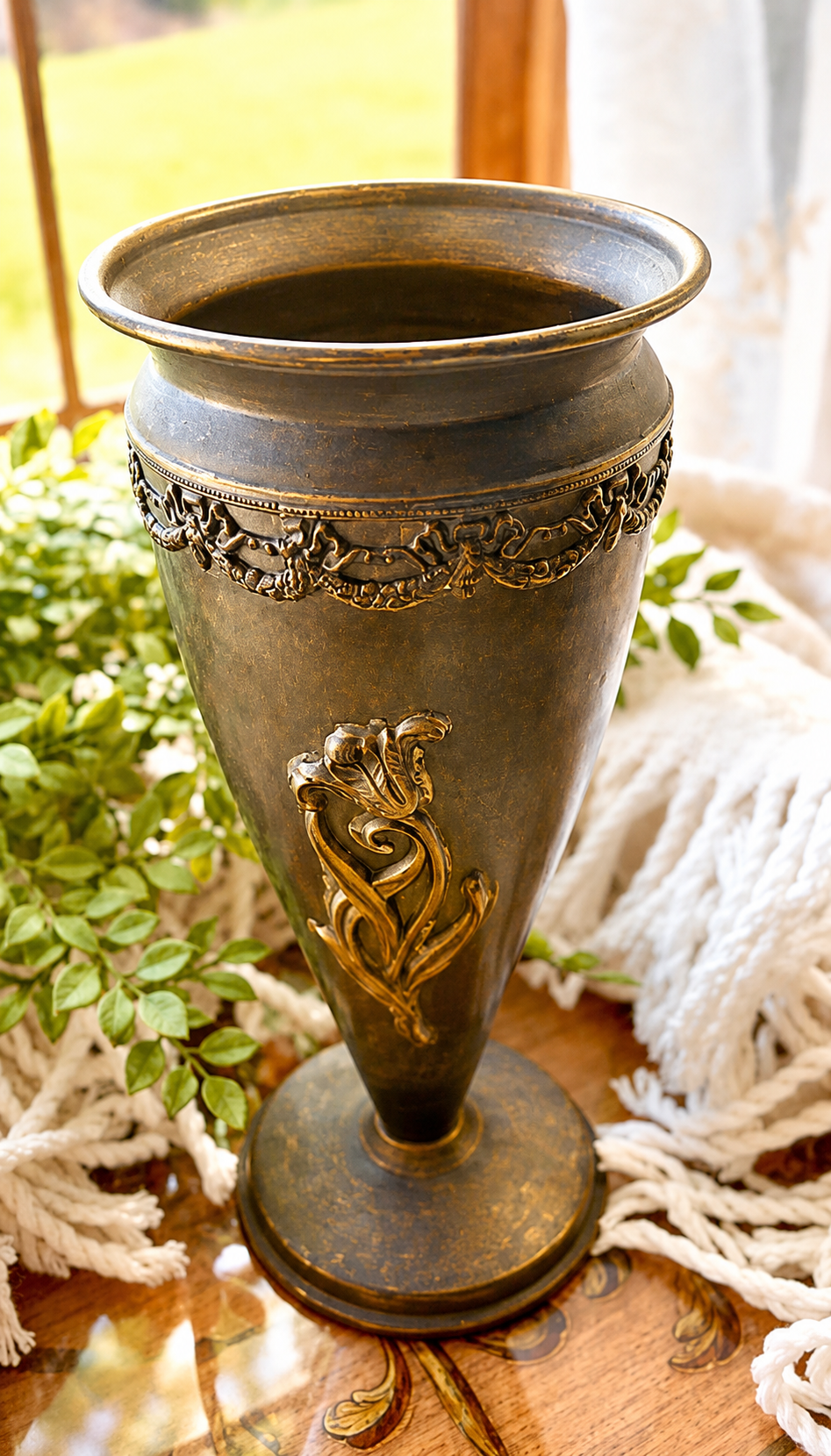 Antique Joseph Friedman New York Bronze Urn