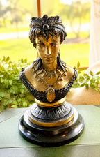 Neoclassical Lady Bust Sculpture