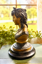 Neoclassical Lady Bust Sculpture