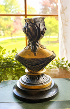 Neoclassical Lady Bust Sculpture