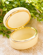 Vintage Italian Alabaster Trinket Box