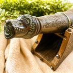 Vintage Italian Leather Cannon Decanter