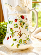 Vintage English Old Foley “Strawberry” Pitcher