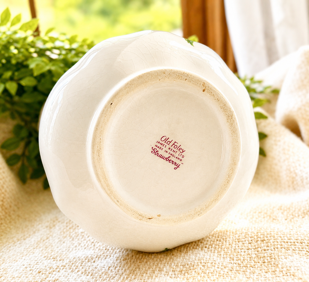 Vintage English Old Foley “Strawberry” Pitcher