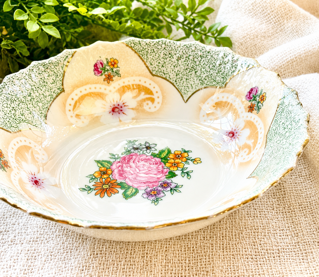 Vintage Bavaria Floral Serving Bowl