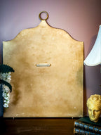 Vintage Italian Hand-Painted Chinoiserie Fireplace Screen with Gilt Detail