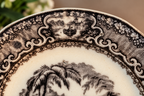 Antique Victorian Washington Vase Transferware Plate | England, c. 1850