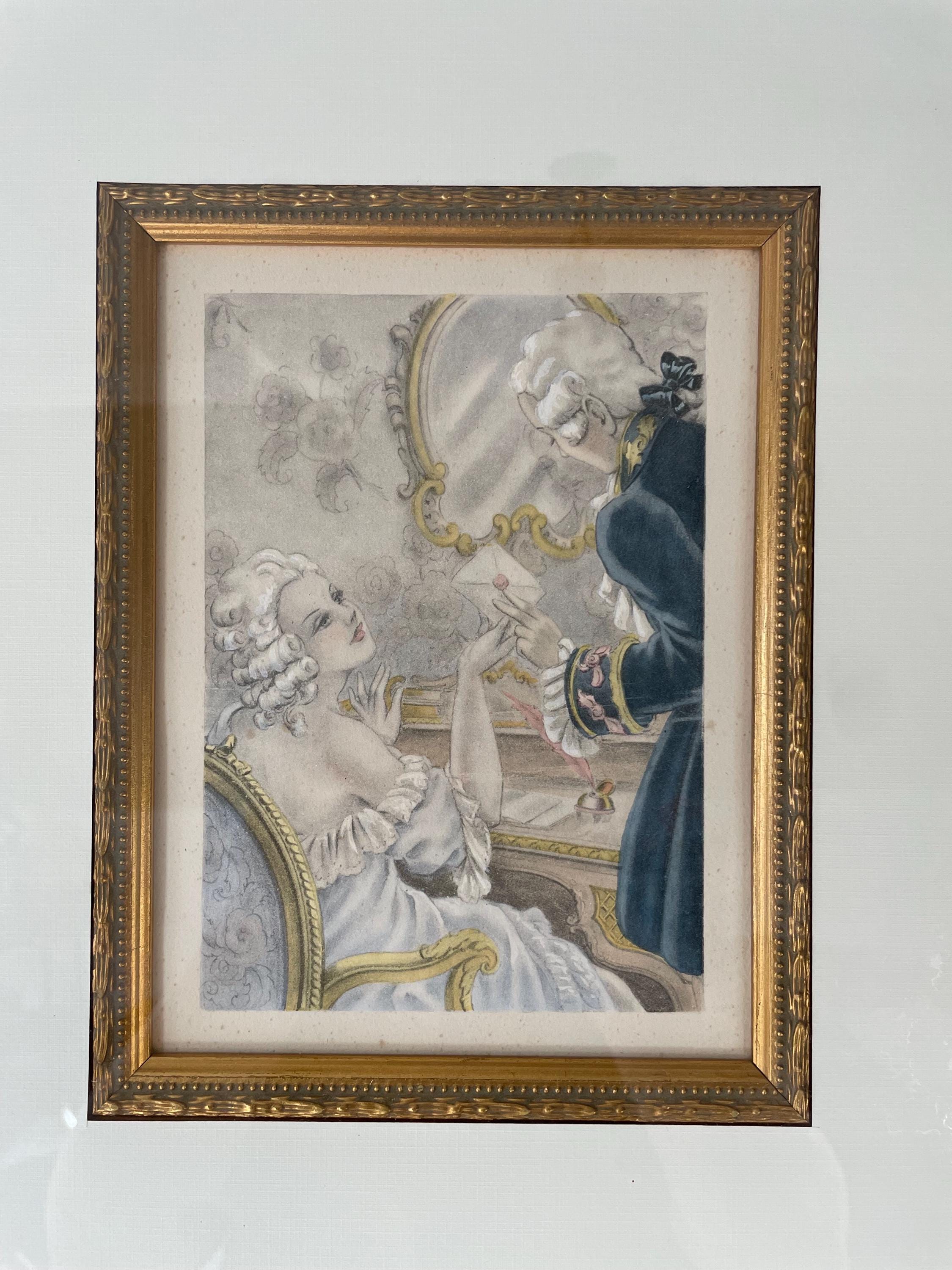 La Lettre by Umberto Brunelleschi First Printing Lithograph