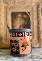 Vintage Schoenau Bros. German Porcelain Imari Biscuit Jar with Lid