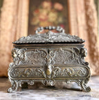 Antique Silver Plated Jewelry Box
